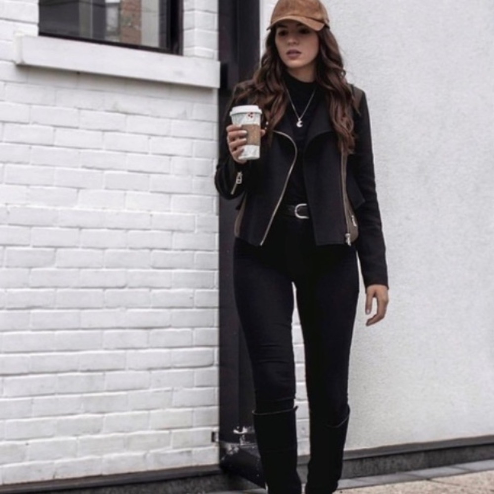 Aritzia Wilfred Montesson Jacket Multicolored Black and Olive